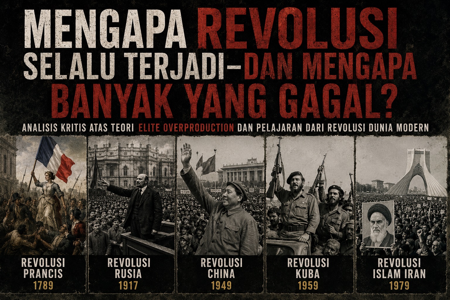 Mengapa Revolusi Selalu Terjadi dan Mengapa Banyak yang Gagal?: Analisis Kritis atas Teori Elite Overproduction dan Pelajaran dari Revolusi Dunia Modern